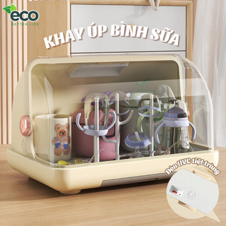 Khay úp bình sữa tiệt trùng ECO bảo quản bằng tia UVC loại bỏ vi khuẩn 99% an toàn tiện dụng