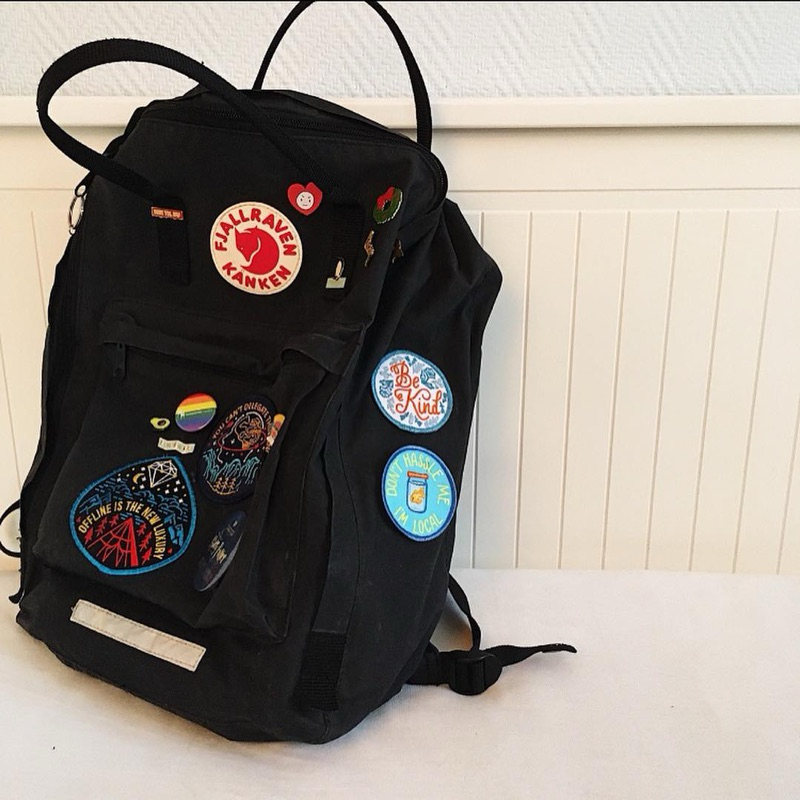 Balo Kanken Unisex Size Big Thêu Tay Theo Yêu Cầu (Tặng Nơ Xinh)