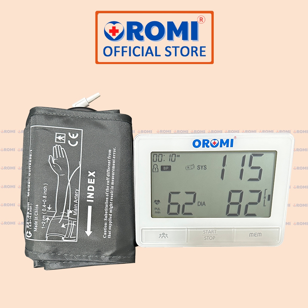 Máy Đo Huyết Áp Điện Tử Bắp Tay OROMI DBP-1305 - Bộ Đo Huyết Áp Có Trợ Lý Tiếng Việt