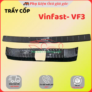 Chống trầy cốp xe Vinfast VF3 mẫu vân TITAN đen phay xước cao cấp bảo vệ,chống trầy cốp xe hiệu quả