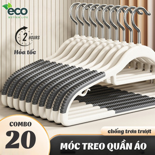 Móc treo quần áo chống trượt ECO xoay 360 đa năng chất nhựa cao cấp bền bỉ