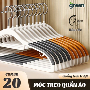 Móc treo quần áo chống trượt Greenhome xoay 360 đa năng chất nhựa cao cấp bền bỉ