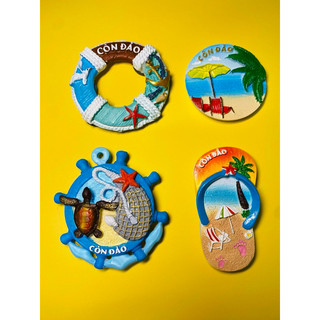 Magnet Côn Đảo, nam châm lưu niệm vẽ handmade trang trí tủ lành