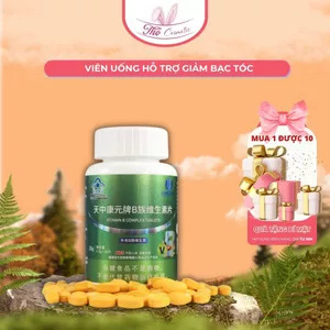 Viên Uống Giảm Bạc Tóc Hộp Xanh, Hỗ Trợ Phục Hồi Sắc Tóc Đen Tự Nhiên, Nuôi Dưỡng Tóc Từ Gốc, Cải Thiện Tóc Hư Tổn