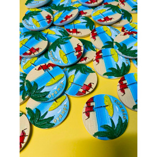 Magnet Côn Đảo, nam châm lưu niệm vẽ handmade trang trí tủ lành