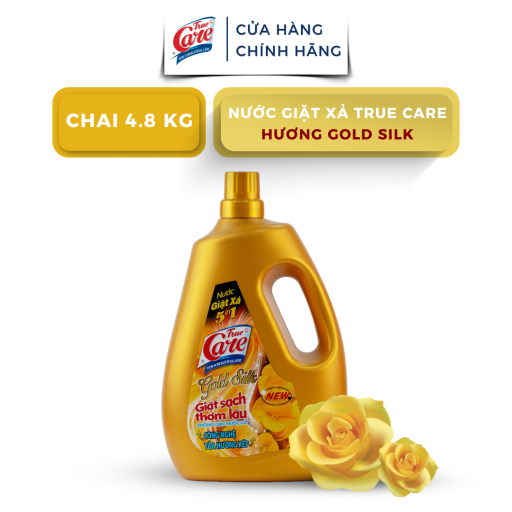 Chai Nước Giặt Xả True Care 5in1 4.8kg/Chai