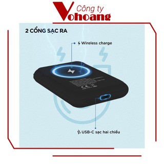 [USA] Sạc dự phòng Energizer QM5000 nhỏ gọn 5000mAh sạc nam châm không dây từ tính