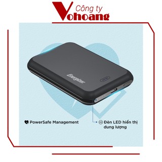 [USA] Sạc dự phòng Energizer QM5000 nhỏ gọn 5000mAh sạc nam châm không dây từ tính