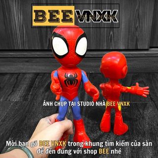 Mô hình siêu nhân Người nhện Spidey, Người sắt Iron Man cao 23cm xuất dư - BEE VNXK