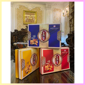 Bánh Butter Cookies Chữ Hàn 3 Màu Sang Trọng, Lịch Sự, Biếu Tặng Lịch Sự