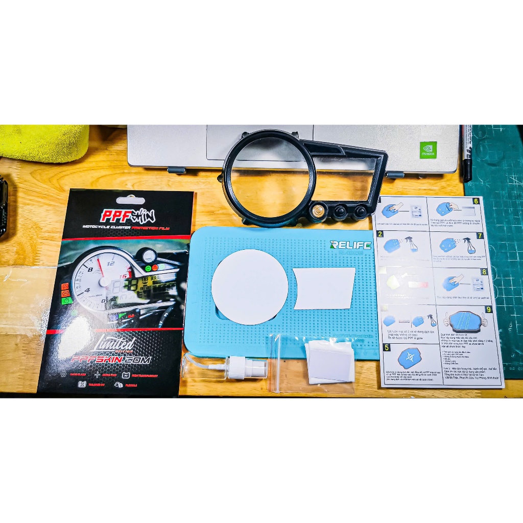 PPF KOSO RX2 , koso rx2. dán bảo vệ đồng hồ xe , hàng nhập khẩu