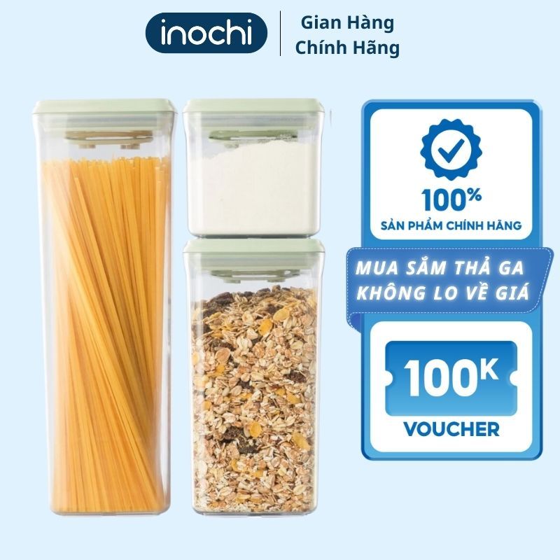 Bộ hộp đựng thực phẩm khô Hokkaido Inochi hộp nhựa bảo quản thực phẩm ...