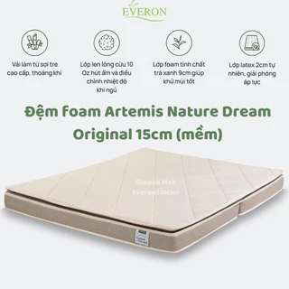 Đệm Everon foam dày 15cm Artemis Nature Dream Original NADO gập đôi (êm mềm)