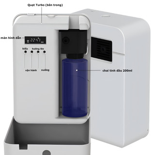 Máy xông tinh dầu BL-500F, điều khiển qua APP, Bảo vệ ngắt điện khi thiếu nước，Diện tích khuếch tán 400m² - 600m²
