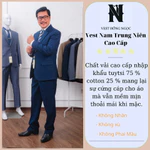 Com Lê Trung Niên cao cấp, Veston Nam Thương Hiệu Hồng Ngọc,Bộ Vest Trung Niên Đường May Tỉ Mỉ Sắc Nét Tặng kèm CavatLụa — ảnh 3