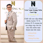 Bộ Vest Nam Trung Niên Cao Cấp Chất Vải Tuýt Si 2 Sợi Dầy Mềm Mịn Nhập Khẩu, Com Lê Trung Niên Thương Hiệu Hồng Ngọc — ảnh 3