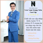 Bộ Vest Nam Trung Niên Cao Cấp Chất Vải Tuýt Si 2 Sợi Dầy Mềm Mịn Nhập Khẩu, Com Lê Trung Niên Thương Hiệu Hồng Ngọc — ảnh 2
