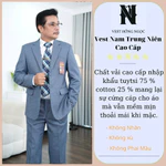 Bộ Vest Nam Trung Niên Cao Cấp Chất Vải Tuýt Si 2 Sợi Dầy Mềm Mịn Nhập Khẩu, Com Lê Trung Niên Thương Hiệu Hồng Ngọc — ảnh 8