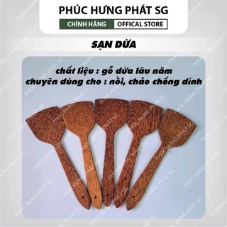 Sạn chiên gỗ dừa cao cấp hàng loại 1 30cm. Không hóa chất an toàn khi sử dụng
