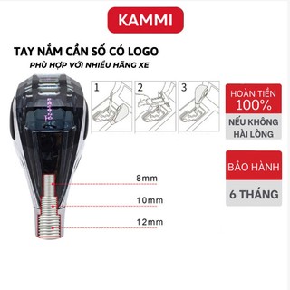 Cần số ô tô có led các loại logo, có thể sạc pin