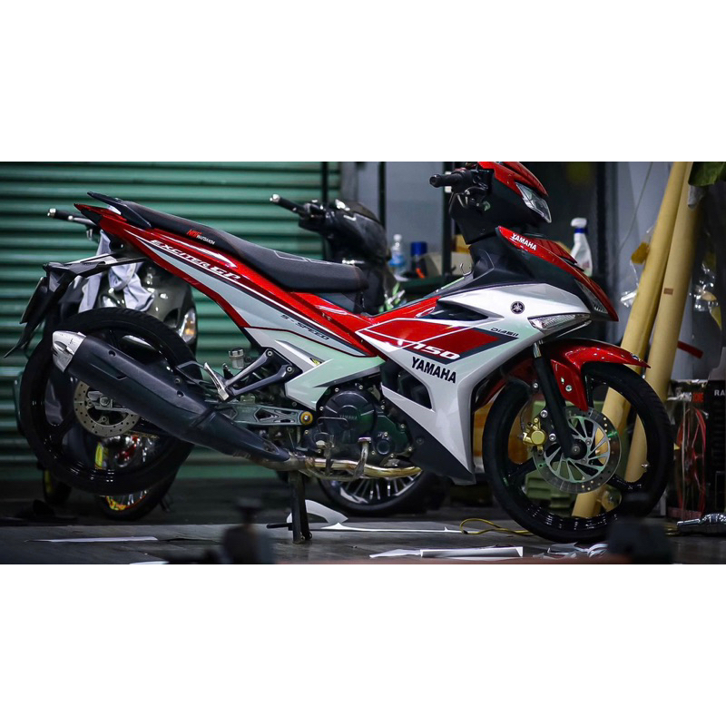 tem chế Exciter 150 trắng đỏ GP zin - tem in vi tính cao cấp | Shopee ...