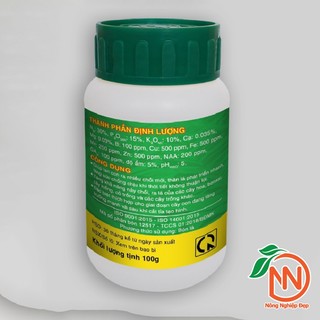 Phân Bón Nảy Chồi Ra Lá ĐẦU TRÂU MK 501 Lọ 100g (30-15-10)