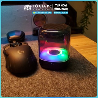 Loa Bluetooth TWS HAVIT M2, Bluetooth 5.1, công suất 3W, đèn RGB trong suốt nháy theo nhạc kết nối 2 loa âm thanh stereo