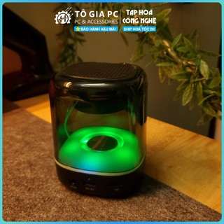 Loa Bluetooth TWS HAVIT M2, Bluetooth 5.1, công suất 3W, đèn RGB trong suốt nháy theo nhạc kết nối 2 loa âm thanh stereo