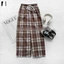Quần Suông Kẻ Ông Rộng Cạp Cao Bản To Chất Vải Dày Dặn Có Dây Rút CHẤT COTTON -QUẦN CARO BẢN TO