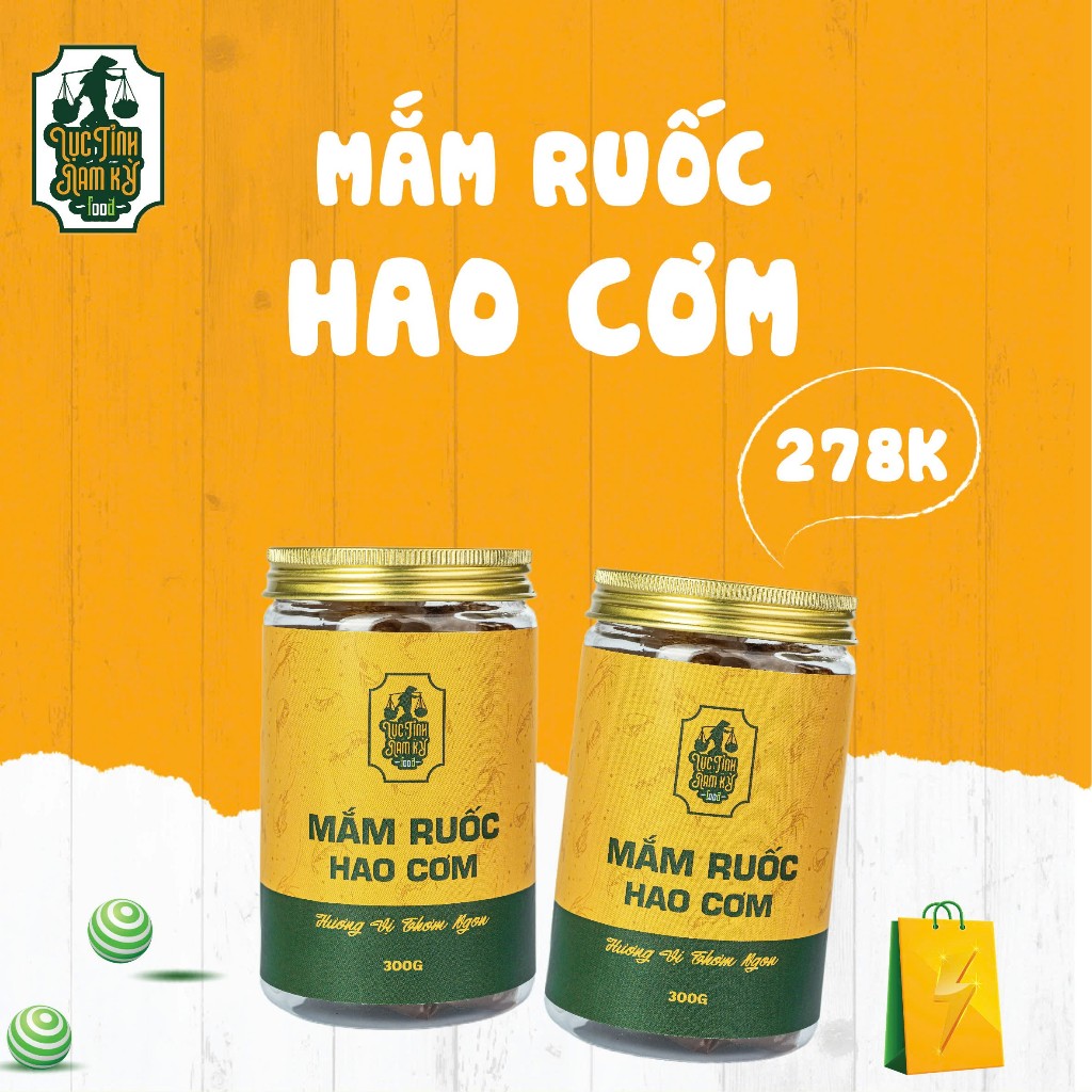 Combo 2 Hũ Mắm Ruốc Hao Cơm Lục Tỉnh Nam Kỳ Food 300g Thủ Công Không Phẩm Màu