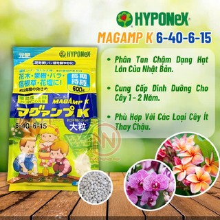 Phân Tan Chậm Nhật Bản Magamp Gói 600g - Hyponex 6-40-5-15