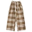 Quần Suông Kẻ Ông Rộng Cạp Cao Bản To Chất Vải Dày Dặn Có Dây Rút CHẤT COTTON -QUẦN CARO BẢN TO