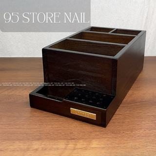 Kệ gỗ đựng máy mài - đựng dụng cụ nail , dùng cắm cọ nhíp dũa và phụ kiện