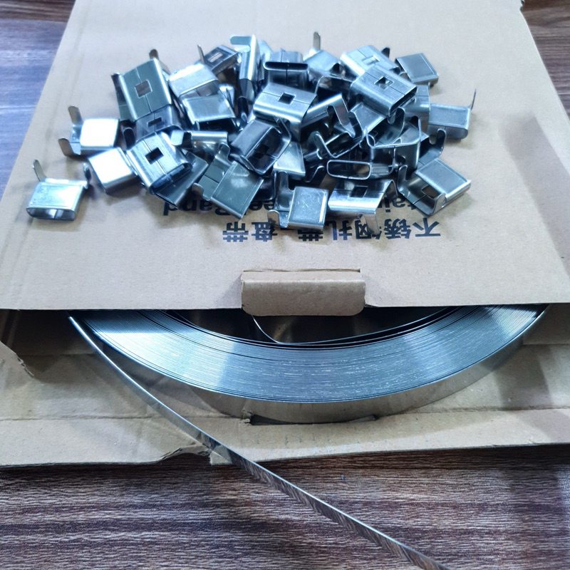 Đai treo inox dạng cuộn, dây treo cột điện bản rộng 19mm, đai điện lực ...