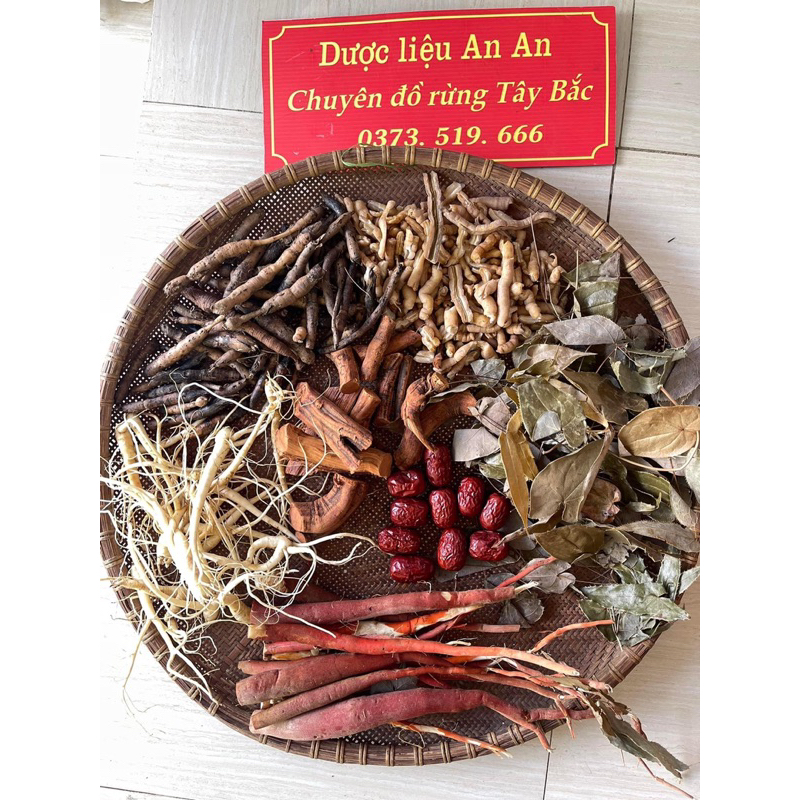 Set 8 vị đại bổ thận dương ( Sâm cát cánh,sâm tiên mao,sâm cau đỏ ,lá dâm dương hoắc, lên bình cực chất giá cực mềm 2kg