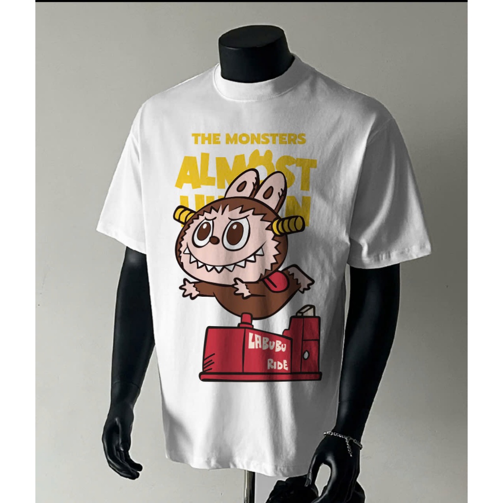 Áo thun Stee Cổ tròn LABUBU 12 Localbrand ICVCVNI Unisex Menwear Cotton