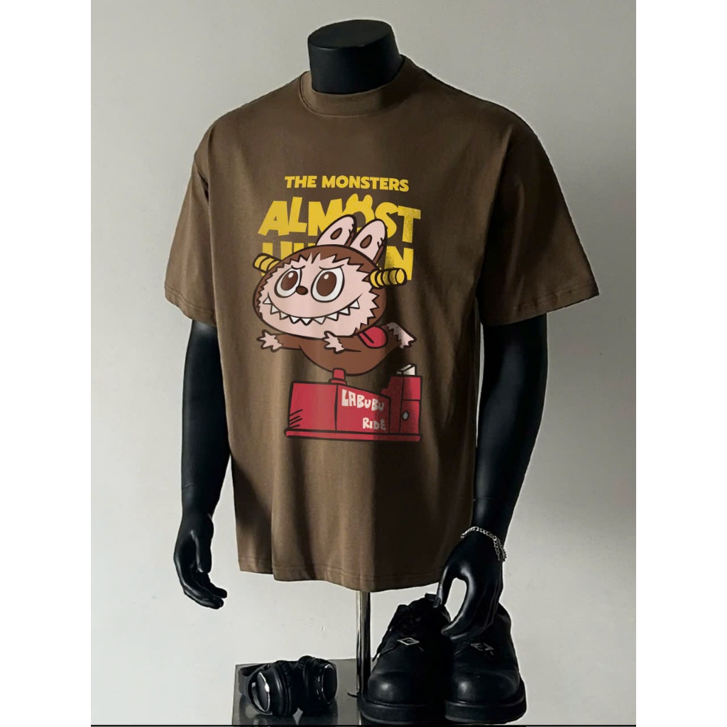 Áo thun Stee Cổ tròn LABUBU 12 Localbrand ICVCVNI Unisex Menwear Cotton