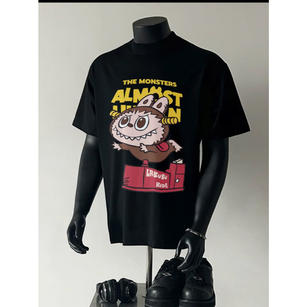 Áo thun Stee Cổ tròn LABUBU 12 Localbrand ICVCVNI Unisex Menwear Cotton