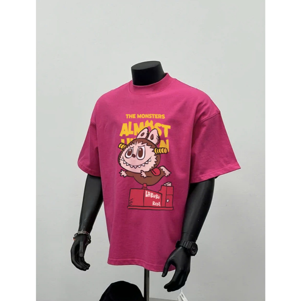 Áo thun Stee Cổ tròn LABUBU 12 Localbrand ICVCVNI Unisex Menwear Cotton