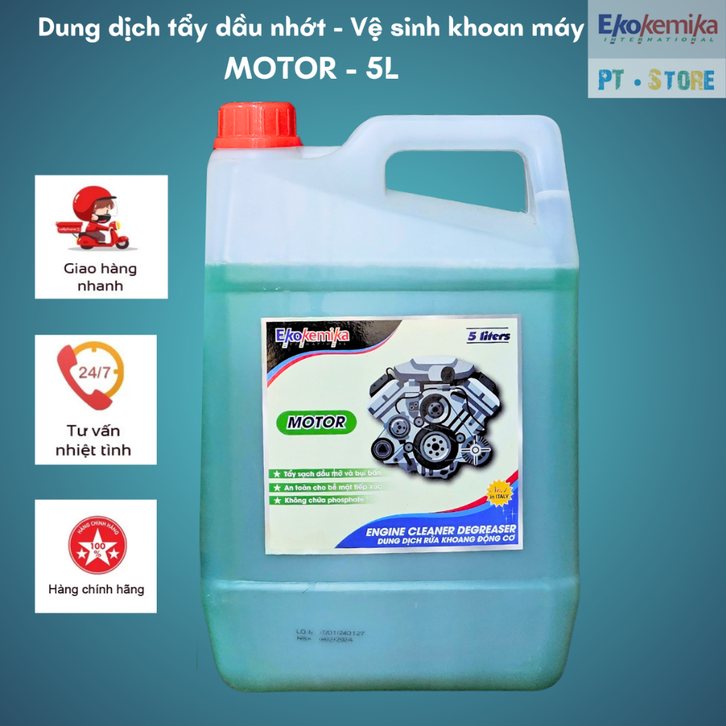 [EKOKEMIKA] - MOTOR - DUNG DỊCH TẨY DẦU NHỚT VỆ SINH KHOAN MÁY