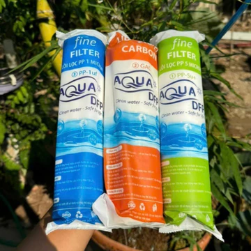 Bộ Lõi Lọc Nước AQUA Qủa Lọc Thô 1 - 2 - 3 THAY THẾ HẦU HẾT CHO CÁC MÁY LỌC HÃNG NHƯ karofi, kangaroo,sunhouse...