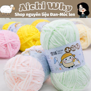 Len Nhung Mèo, bông sữa cỡ sợi 4mm 50g