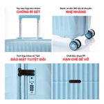 [💥ĐỘC QUYỀN] Vali Kéo MIAvn Larita JUDEN - Size 20/24/28, Nhựa PP Siêu Bền, Hạn Chế Va Đập, Khoá TSA, Bảo Hành Trọn Đời — ảnh 3