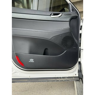Bộ Dán Chống Xước Tapli Cửa Xe Hyundai Palisade - Viền Vân Da Carbon Cao Cấp( tặng 1 bộ gương cầu lồi)