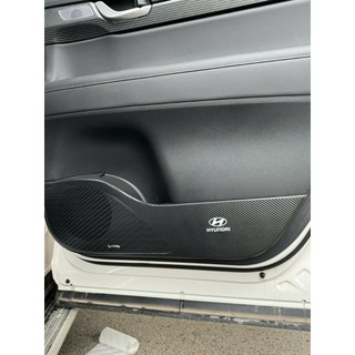 Bộ Dán Chống Xước Tapli Cửa Xe Hyundai Palisade - Viền Vân Da Carbon Cao Cấp( tặng 1 bộ gương cầu lồi)