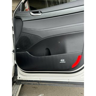 Bộ Dán Chống Xước Tapli Cửa Xe Hyundai Palisade - Viền Vân Da Carbon Cao Cấp( tặng 1 bộ gương cầu lồi)