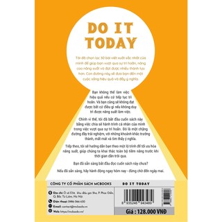 Sách - Do It Today - Vượt qua sự trì hoãn - Unibooks