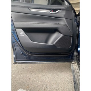 Bộ Dán Chống Xước Tapli Cửa Xe Mazda CX5- Viền Vân Da Carbon Cao Cấp( tặng 1 bộ gương cầu lồi)