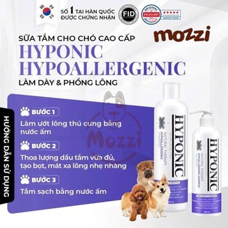 [1.5L - 3.8L] Sữa tắm HYPONIC dưỡng phồng lông can lớn cho chó mèo