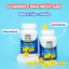 Combo 2 hộp Gummies Omega 3 DHA lọ 60 viên nhai giúp bé thông minh + quà
